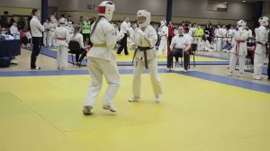 Родина Лиза. 2 бой на соревнованиях по каратэ киокушинкай УРФО Екатеринбург. 09-03-2024