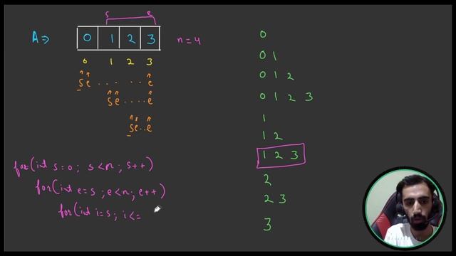Print All Sub-Arrays for a given Array | DSA смотреть онлайн