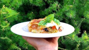 Лазанья с курицей и цукини. Готовим тесто для лазаньи вручную дома!