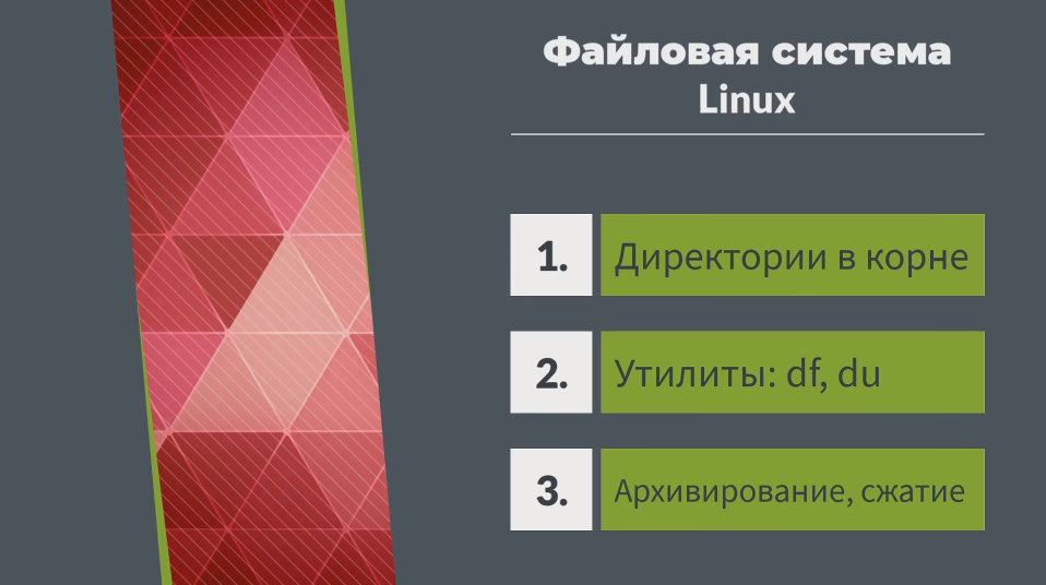 Терминал Linux. Важные директории, утилиты, архивирование