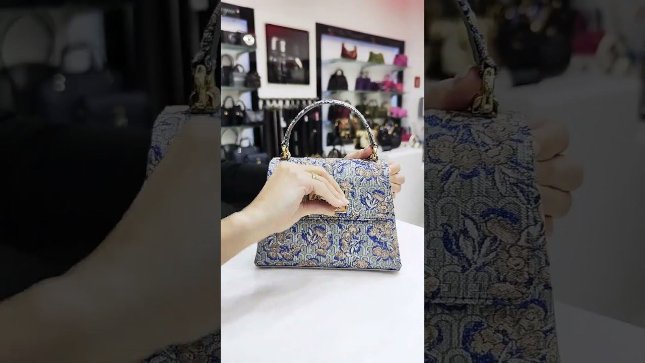 Сумка-сэтчел от FURLA  #bag #fashion #style #satchel #jacquard