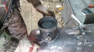 Варим БАННУЮ ПЕЧЬ из трех баллонов САМАЯ ДЕШЁВАЯ ПЕЧЬ ДЛЯ БАНИ