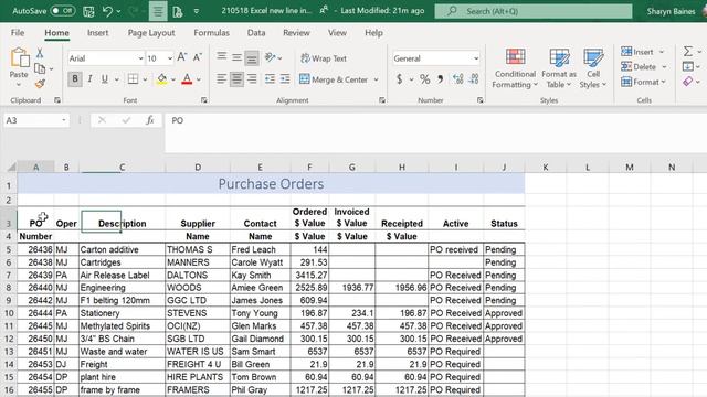 Excel new line in cell (inc. how to wrap text in Excel)