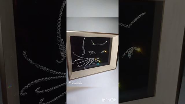 Картина Кошка из страз Swarovski смотреть онлайн