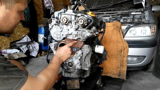 "ГТ" Замена к-та ГРМ с помпой и сальниками на GMовском Z18XE - подробная видеоинструкция! смотреть онлайн