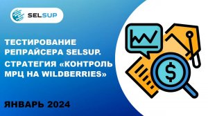 Тестирование репрайсера Selsup. Стратегия «Контроль МРЦ на Wildberries»