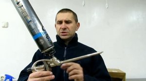 Работа с пистолетом для полиуретановой пены, замена баллона, очистка и хранение.
