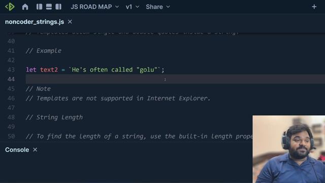 Exploring JavaScript Strings for Beginners 🚀 | Web Technology | JavaScript Roadmap 2024 [Hindi]