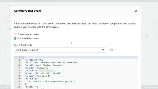 Read JSON file from S3 With AWS Lambda in python with Amazon EventBridge Rule
