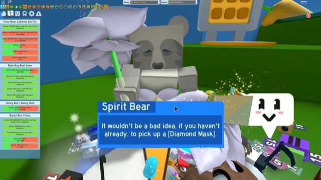 Spirit Bear Quests 16-20 - Second Spirit Petal! - Bee Swarm Simulator