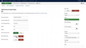 Joomla 3.x. How To Manage "TM Facebook Page" Module (Based On Jumerix Template)