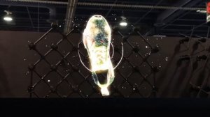 Видеостена с помощью 3D голографических вентиляторов. Пример 1