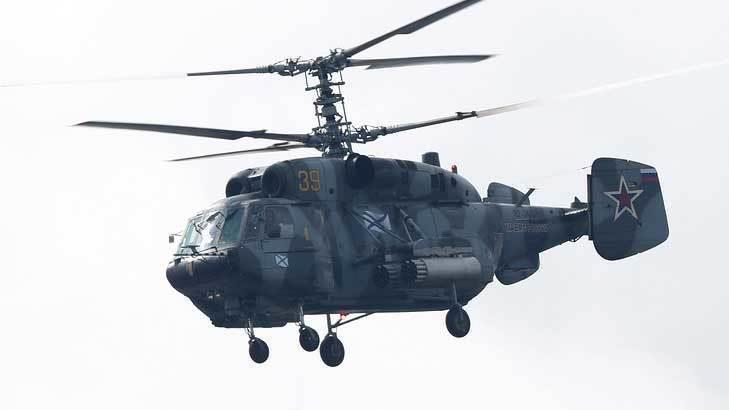 В акватории Балтийского моря потерпел крушение военный вертолет Ка-29