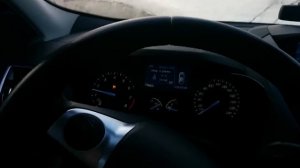 Ford Kuga 2 работа обогрева лобового стекла. Тест при -3.