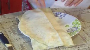 Лаваш, запеченный с сыром и яйцами