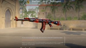 ST AK-47 Bloodsport Steam Skin Crafts CS2 Skin Inspect #cs2 #dbtech #dbtechgaming #csgo