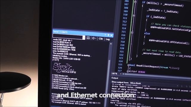 ProDino ESP32 connects with WiFi Ethernet and GSM simultaneously