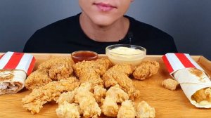 ASMR KFC  2 TWISTER EATING (MUKBANG) АСМР КФС ДВА ТВИСТЕРА ИТИНГ (МУКБАНГ)