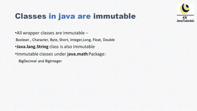 Which classes in java are immutable within JDK ?  || List of immutable classes within JDK ?
