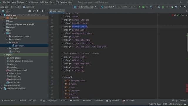 Flutter Tutorial | Model Class | GetX Flutter Dating App Course with Firebase Push Notification