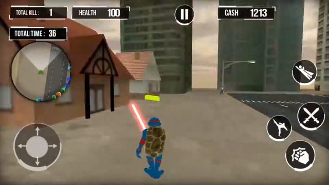 Shadow Turtle Warrior Flying Ninja - Android Gameplay FHD смотреть онлайн