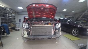 Honda Element установка биксеноновых линз