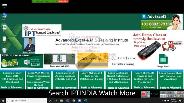 Advanced Excel Training in Hindi - Complete Course for Excel 365