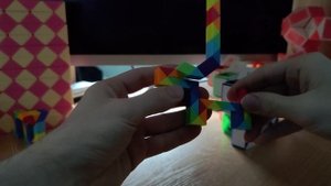Змейка Рубика (48 элементов)! Как собрать собачку (dog) из змейки Рубика)