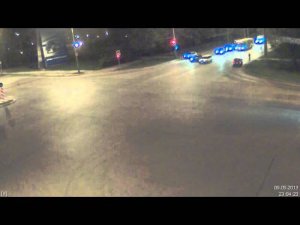 201305-09 23'04'10 - 2013-05-09 23'04'30Дтп на Дзерж. поехали на красн. свет.