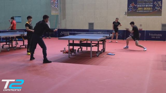 Fan Zhandong training with coach Wang Hao | 2018 смотреть онлайн