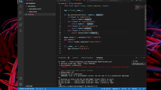 Using Flask to render HTML Code смотреть онлайн