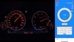 BMW 528i F10 acceleration. 0-100 km/h, 100-200 km/h, 402m. Dragy