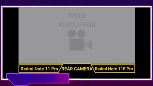 Redmi Note11Pro vs Redmi Note 11E Pro