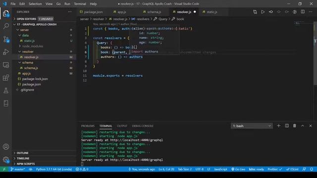 Hướng dẫn GraphQL - Tập 1: Làm quen với Schema, Type, Query, Mutation, Resolver смотреть онлайн