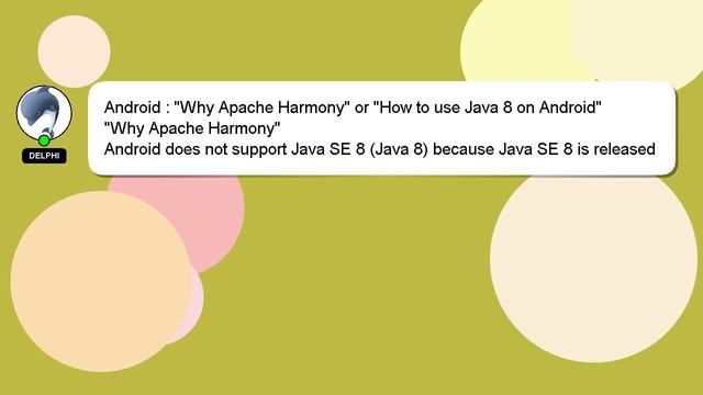 Android : "Why Apache Harmony" or "How to use Java 8 on Android" смотреть онлайн