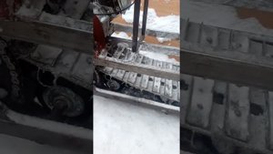 Обзор на самодельный снегоход/буран/ самодельная гусеница