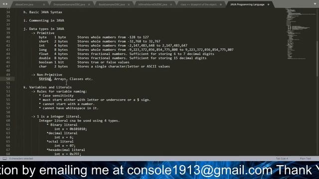 3. Data Types, Variables, Literals and Commenting Codes.