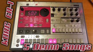 Драм-машина  из 90-х - Korg EA-1.  Слушаем  5 Demo songs.