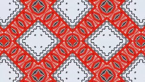 Русский народный орнамент. Мезенская роспись. Бесплатный футаж. Зацикленное видео. 5