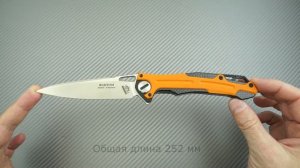 Складной нож НОКС "Фантом" D2, рукоять G10 + вставки карбон, краткий видео обзор и распаковка