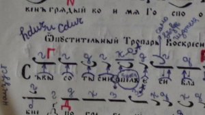 С висоти снизшел еси Възкресен Тропар Глас 8 Ре-мажор Бавно