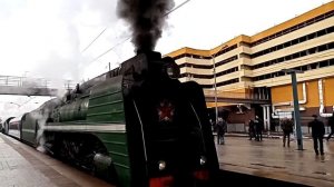 Поезд 1954 года Москва ст Тушино гудок поезда старинный