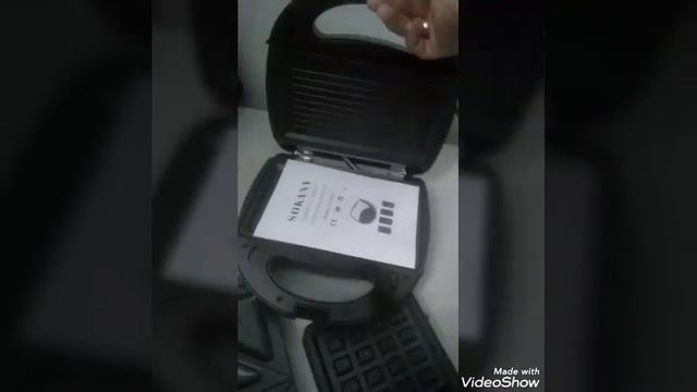 Вафельница для бельгийских вафель 3в 1Sokany KJ-302