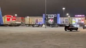 дрифт на магазинной тележке