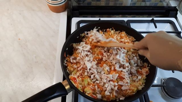 Кальмары фаршированные.