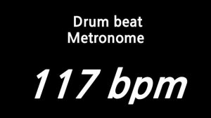 117 bpm metronome drum