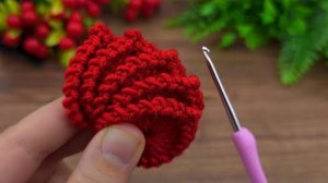 Вяжем очаровательный цветок ???? крючком ? Идеи вязания и рукоделия ?