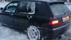 Дрифт на VW Golf 4WD полный привод!