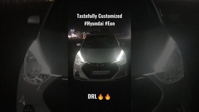 Hyundai Eon Tastefully Modified | Universal DRL | Fogg Lamps | Black Grill Vinyl Wrap | 2022