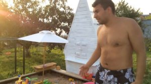 Детская площадка своими руками: домик, песочница, горка!